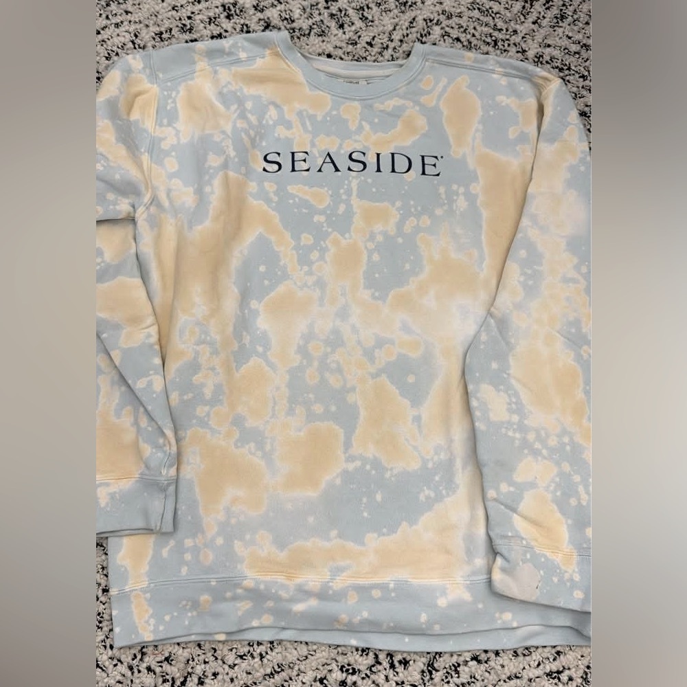 SEASIDE tie-dye crewneck